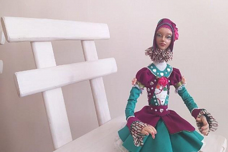 Выставка интерьерной куклы «Душа, завернутая в ткань».