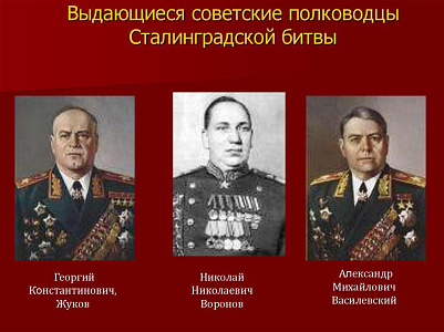 «Полководцы Сталинградской битвы»